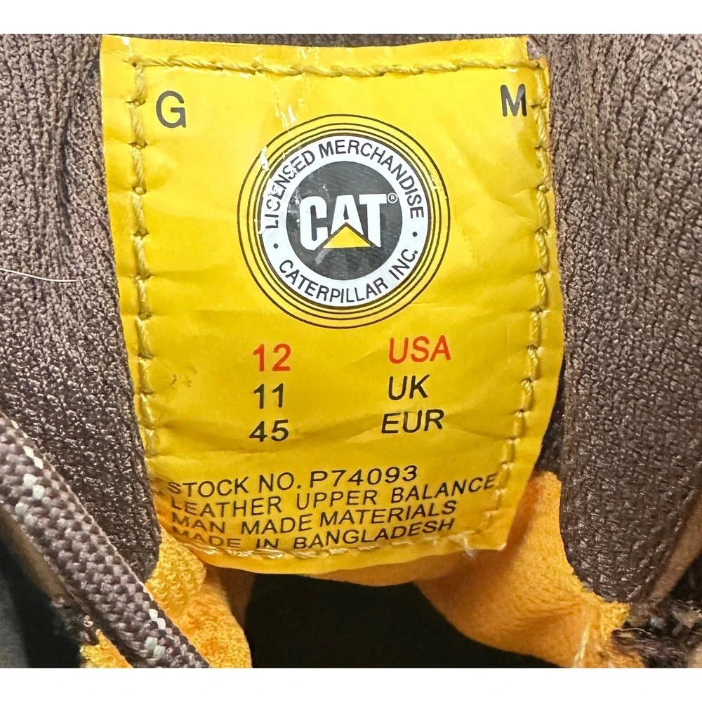 Caterpillar Men's Precision Composite Toe‎ Waterproof Work Boots Size 12
